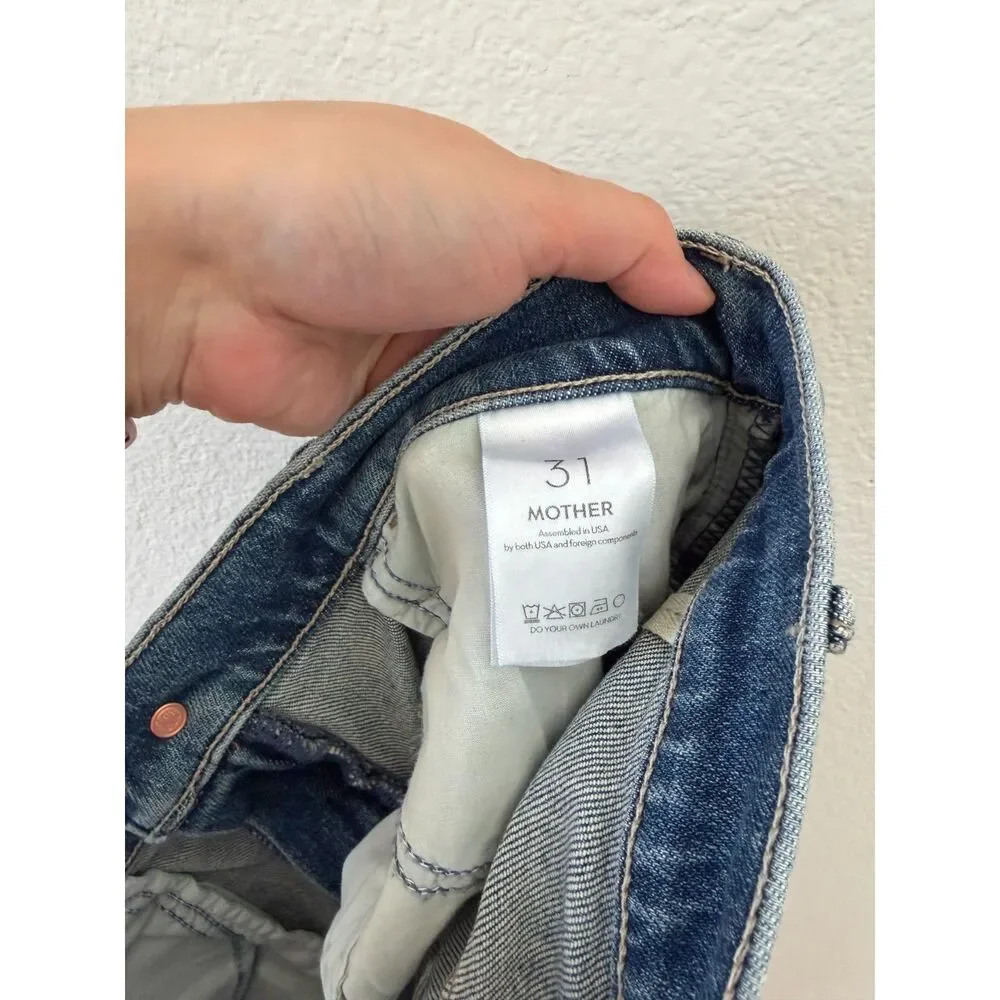 Mother the hustler roller ankle slip and fall jeans 31 like new
